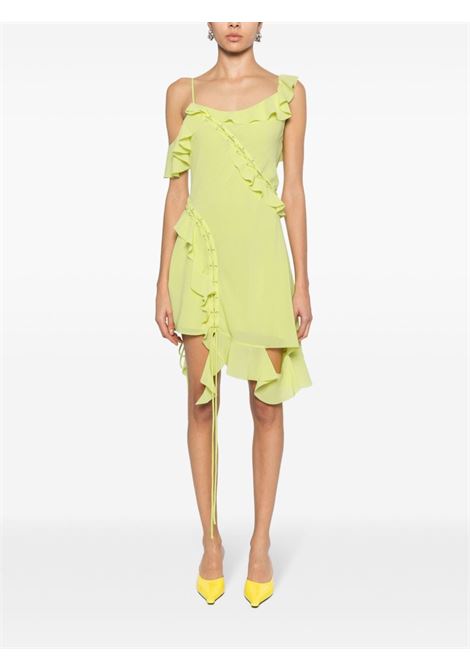 vestito con rouche donna giallo in poliestere ACNE STUDIOS | A20643CYI